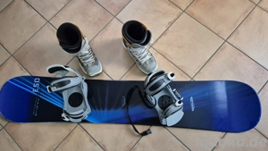 Snowboard mit Schuhen + Tasche