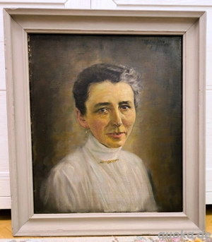 Gemälde Ölbild Damenporträt signiert