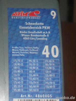Schneekette, NEU