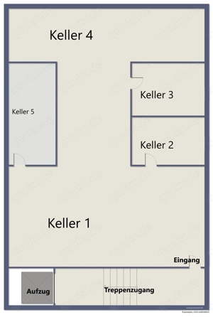 Lagerfläche - Großer Keller mit Aufzug 5-6 Euro m2 ca. 150m2