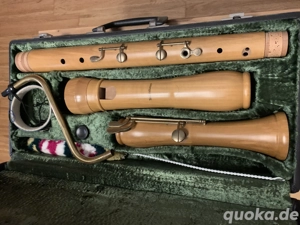   Mollenhauer Denner Bassblockflöte   barocke Griffweise, ca. Bj. 1991, Originalkoffer