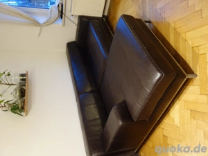 Leder Couch Sofa - Ikea Kramfors - braun