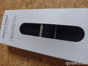 Apple Watch Strap Armband Woven loop Band schwarz 38 40 41 mm NEU