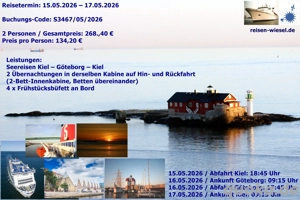 Wochenende auf hoher See: Kurs Schweden!