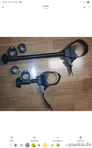 Rahmenhalter für Fahrradträger - Eufab Poker F  - und andere -