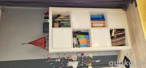 Ikea Regalschrank Lack weiss m. Türchen