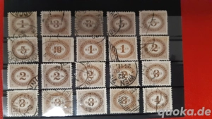 Portomarken Österreich 1894 bis 1935 gestempelt