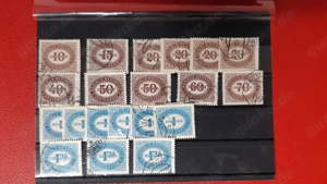 Portomarken Österreich 1947 gestempelt