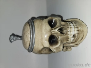 Totenkopf Bierkrug in gutem Zustand um 1940 hergestellt