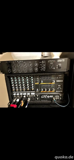 PA-Anlage HK Yamaha Powermischer Mixer Mikrofone