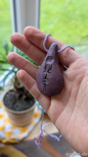 Stein der Harmonie Quantenstein Neue Variante (Flieder) lila weiß