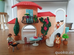 Sonnige Ferienvilla Sommerhaus Ferienhaus Spielzeug Spanien Playmobil Puppenhaus 