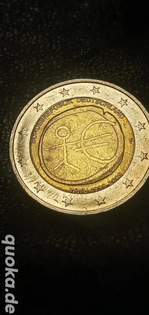 2-Euro wwu 1999-2009  Strichmännchen Deutschland  1 Qalität bi-mital Münzen 