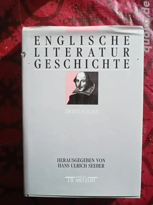 Englische Literaturgeschichte 2.aufl. - Hardcover Buch DDR 1993, Kohl, Stephan, Kreutzer,Verlag J.B.