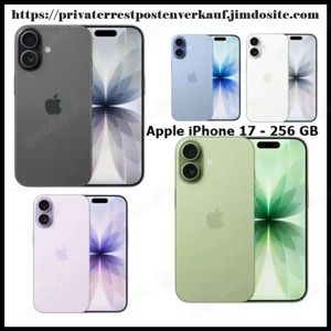 Apple iPhone 17 - 256 GB Neu OVP 