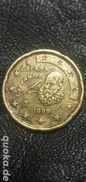 1999 20 cent Espana mit flicken bi-mital 2 flicken mickrigen 