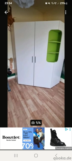 Eckzimmerschrank begehbar 150x 120.Neuwertig