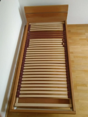 Bett aus Massivholz in Überlänge (220x110cm) inklusive Schubladen