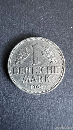  Zum 60. Jubeljahr eine 1 DM F Münze von 1966