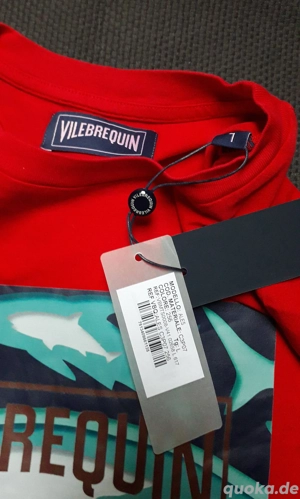 Original Vilebrequin Red ALES Cotton Longsleeve TShirt Size L Neu