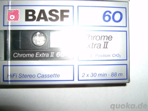 Audio-Cassetten Preisänderung von 250  auf 200 