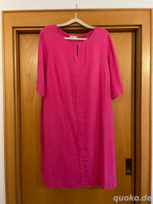 Rosanes pinkes Kleid von Erfo be yourself, 100% Leinen, Größe 44