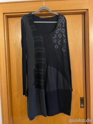 Ausgefallenes schwarzes Kleid von angels never die, Größe XXL