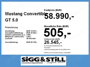 Ford Mustang Convertible GT 5.0 IACC*BO*BLIS*CAM*LED Bild 4