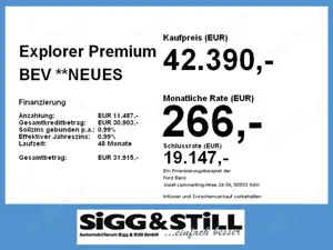 Ford Explorer Premium BEV **NEUES MODELL** NAVI*360° Bild 4