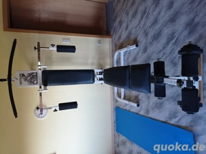 Hantelbank, Bauchtrainer & Hantelscheiben