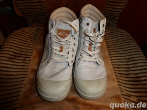 Mustang Sneaker high Gr. 42 beige wenig getragen breiter fuß