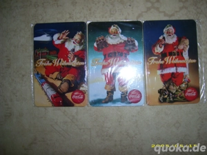 Postkarten NEU COCA-COLA-Weihnachts-Metallpostkarten Bild 2
