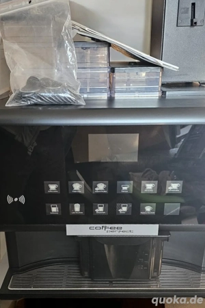 Profi Kaffeevollautomat schwarz mit Display + RFID Chip + Münzenprüfer | Coffee