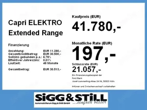 Ford Capri ELEKTRO Extended Range RWD NAVI*360°*IACC Bild 4