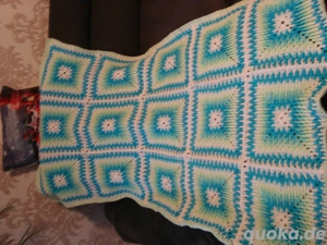 Häkeldecke im 3 D Muster-