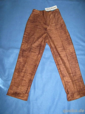 NEU mit ETIKET Animal- Style Stiefel Dreiviertel 7 8 Hose DIETER HEUPEL 34- 36  XS- S braun terra