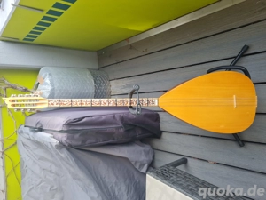 Saz Baglama mit Gigbag, Ständer und Lehrbuch