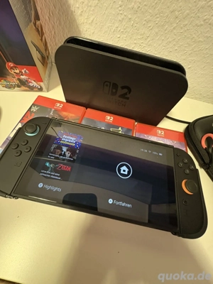 Nintendo switch 2 konsole mit 3 spiel