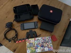 Nintendo switch 1 spiele konsole mit 3 Mario spiel mit Schwarz tasche