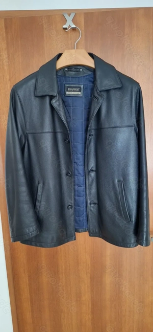 TRAPPER Nappa-Rinderlederjacke, genarbt, schwarz, Gr.48