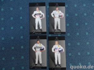 DTM 2007 Autogrammkarten gedr. Unterschrift 4 Stück