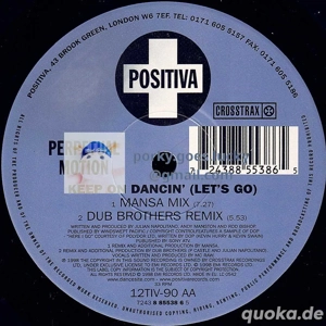Perpetual Motion - Keep On Dancin' (Let's Go) 1998 12" Vinyl House Breakbeat Hard House