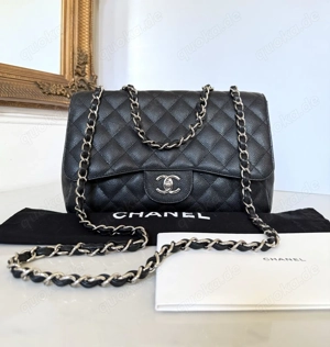 Chanel Timeless Jumbo Caviar Flap Bag CC