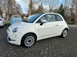Fiat 500C DolceVita schöne Kombination Weiß/Rot