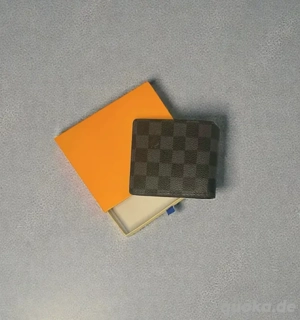 Luxüriose Geldbörse schwart Leder Hochwertiges Designerstück eleg