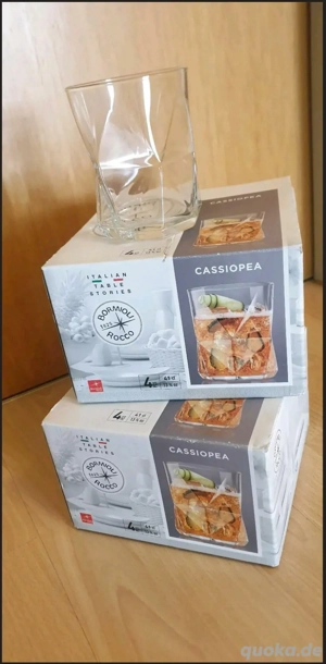Cassiopea Gläser | Bormioli Rocco | Whisky  | Italien | Glas Set | Geschirr | NEU | OVP