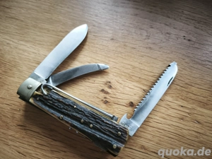 PUMA 959 Jagdmesser fünfteilig Puma Solingen Taschenmesser Jagdtaschenmesser nach Frevert 5-teilig  Bild 4