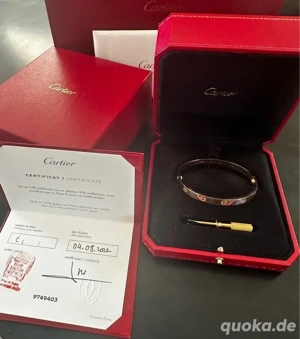 Armband LOVE von Cartier   Roségold   Größe 19