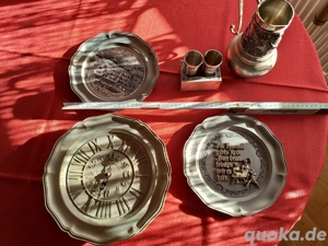 Zinnteller, Zinnkrug, Zinnbecher