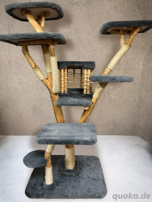 katzen Kratzbaum Handarbeit 